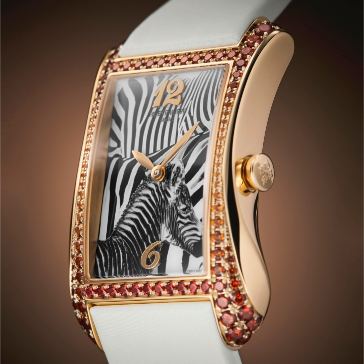 PATEK PHILIPPE - GONDOLO - 4962/200R-010 - 珍藝斑馬，躍現藍寶石雕刻錶面｜百達翡麗Gondolo Serata "Zebra" Ref. 4962/200R-010腕錶