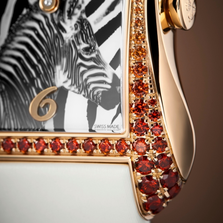 PATEK PHILIPPE - GONDOLO - 4962/200R-010 - 珍藝斑馬，躍現藍寶石雕刻錶面｜百達翡麗Gondolo Serata "Zebra" Ref. 4962/200R-010腕錶