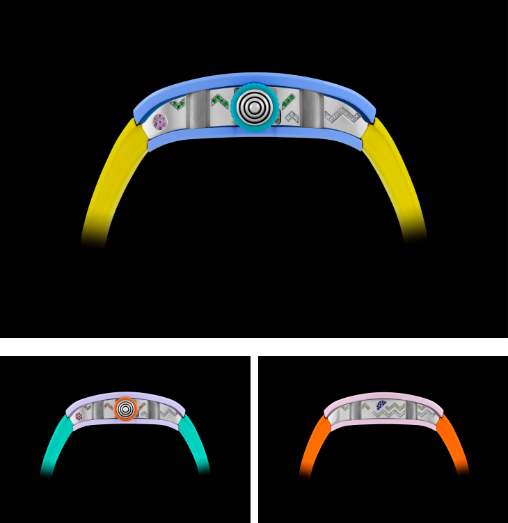 RICHARD MILLE - WOMEN - RM 07-01 - 寶石鑲彩，陶瓷織色｜2026年RM 07-01彩色陶瓷系列絢爛謝幕